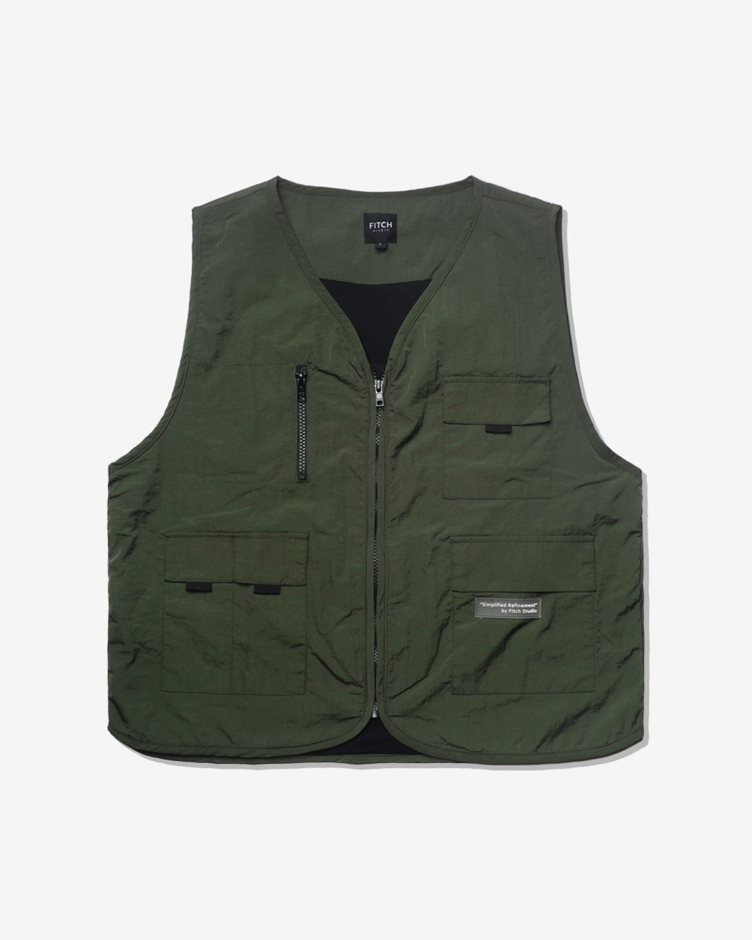 FITCH STUDIO | Crinkle Utility Vest V.1 | Army