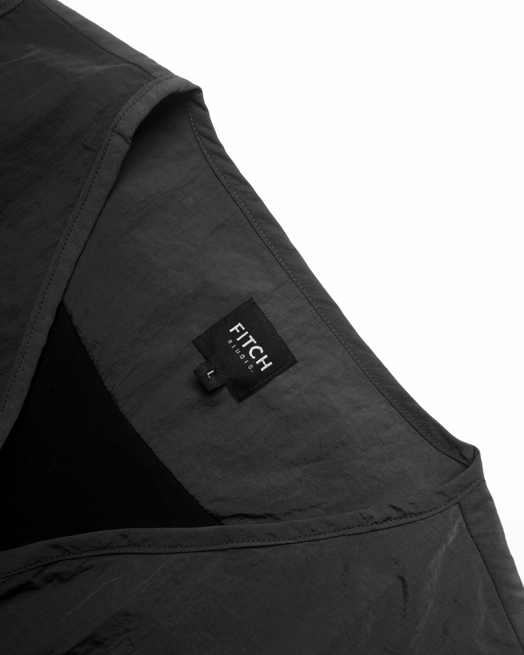 FITCH STUDIO | Crinkle Utility Vest V.1 | Black - Image 5