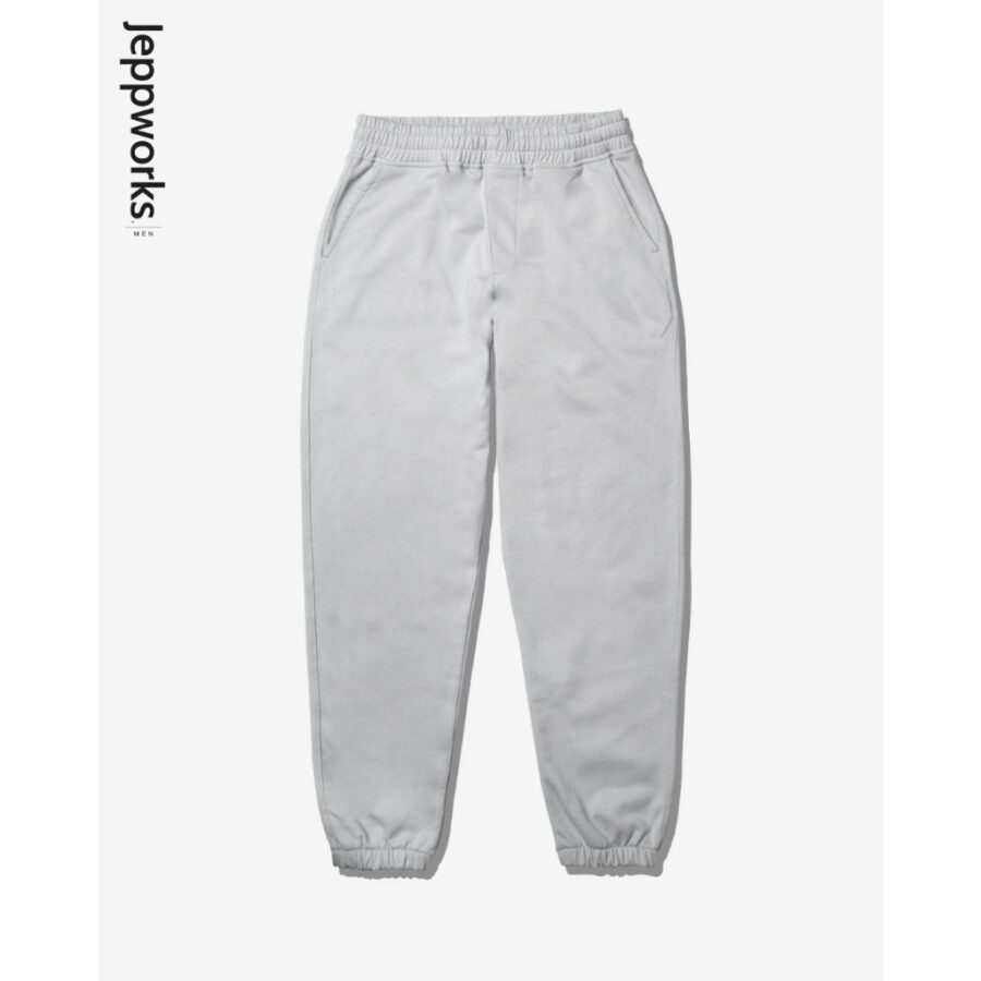 Jeppworks Celana Panjang Jogger Polos - Silver Grey