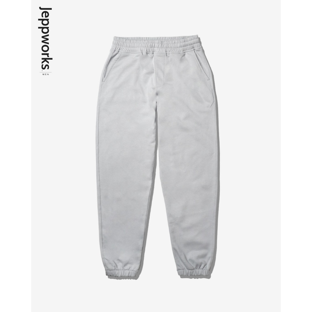 Jeppworks Celana Panjang Jogger Polos - Silver Grey