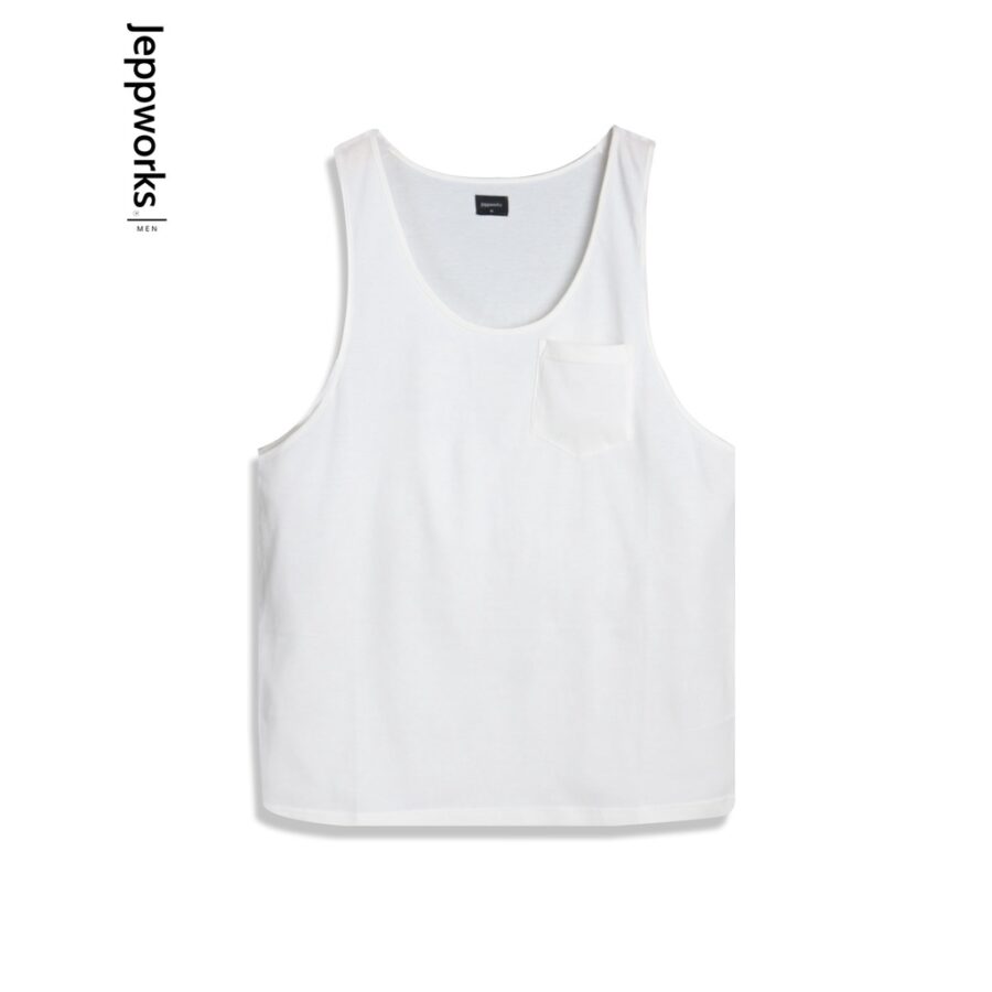Jeppworks Jersey Sleeveless Tee Singlet Broken White