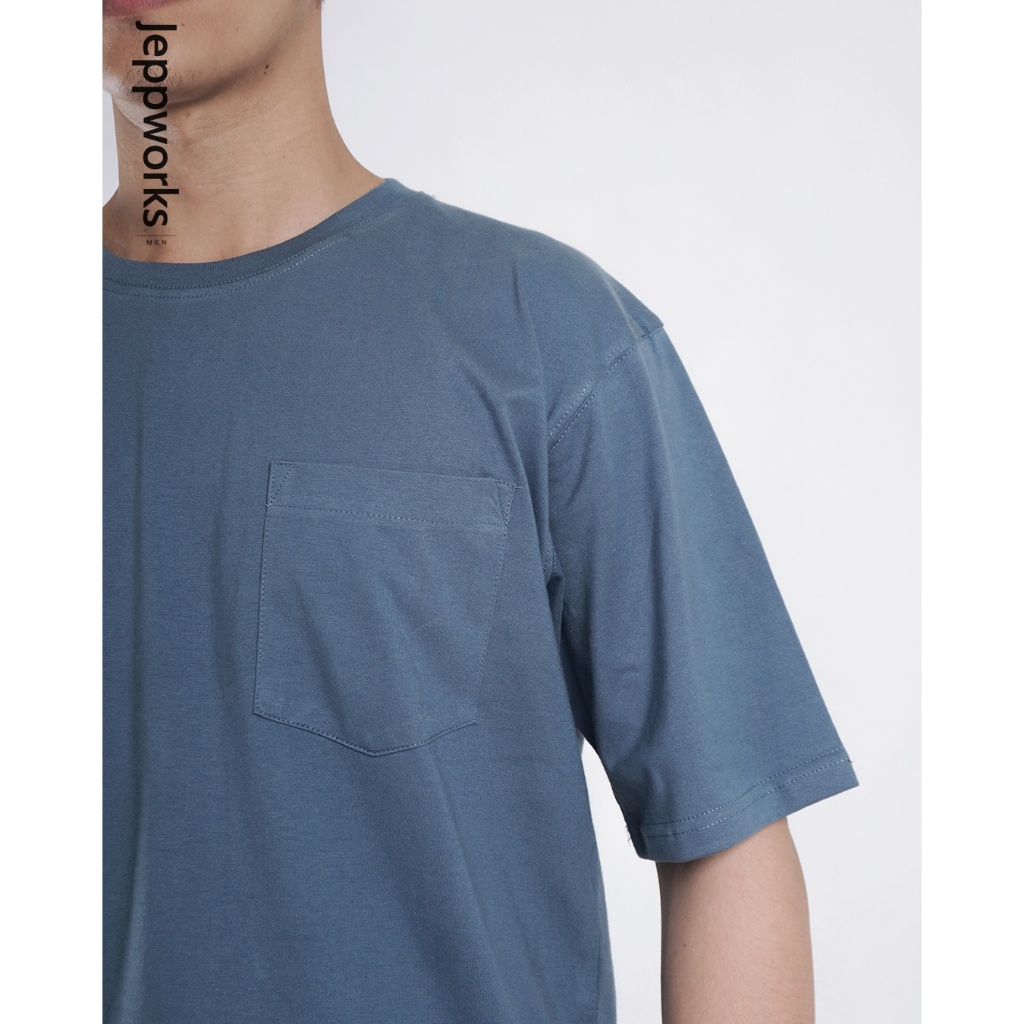 Jeppworks Oversize Pocket Tee - Steel Blue - Image 6
