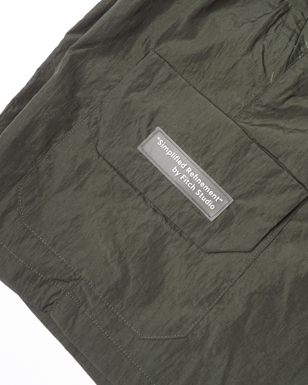 Fitch Studio Celana Pendek Cargo Nylon Crinkle V.1 | Army - Image 3
