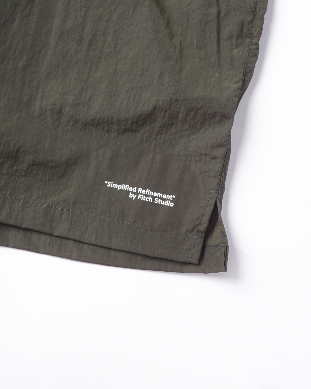 Fitch Studio Celana Pendek Nylon Crinkle V.1 | Army Green - Image 8