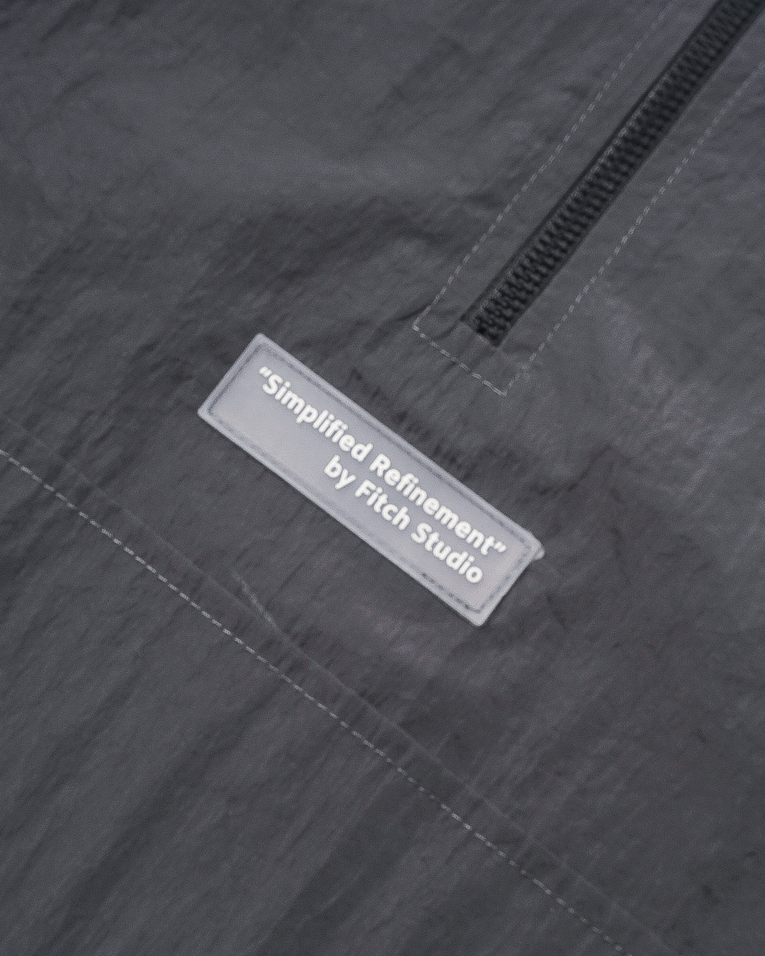 FITCH STUDIO | Anorak Jacket Crinkle | Stone Grey - Image 4