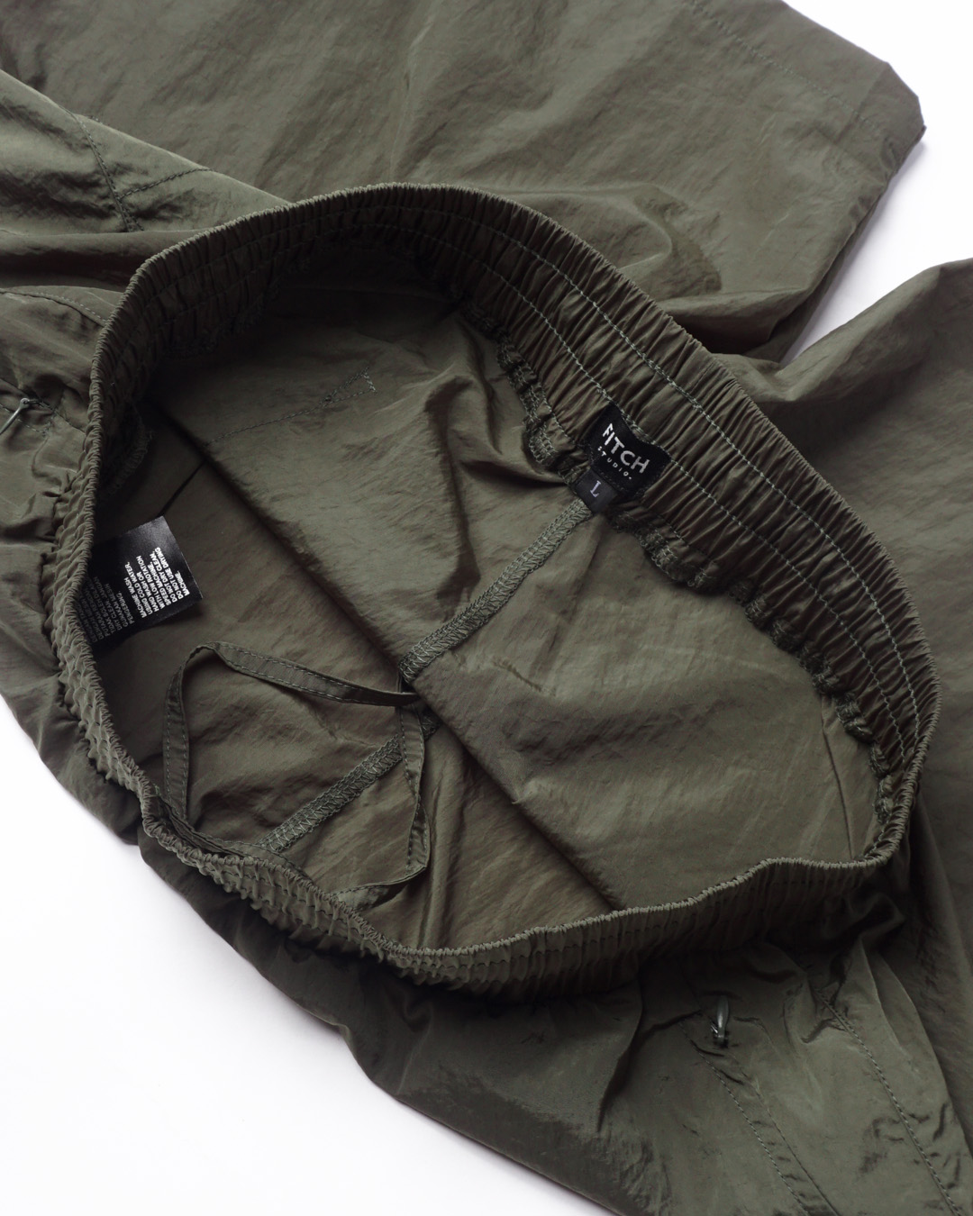 Fitch Studio Celana Pendek Nylon Crinkle V.1 | Army Green - Image 11