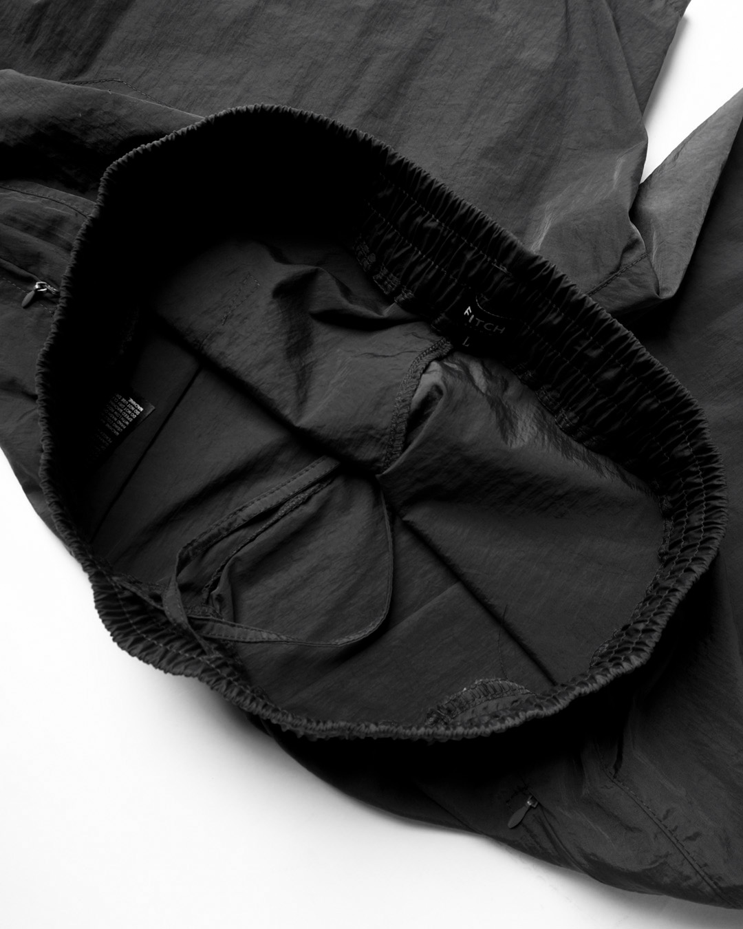 Fitch Studio Nylon Crinkle Trackpants - Black - Image 7