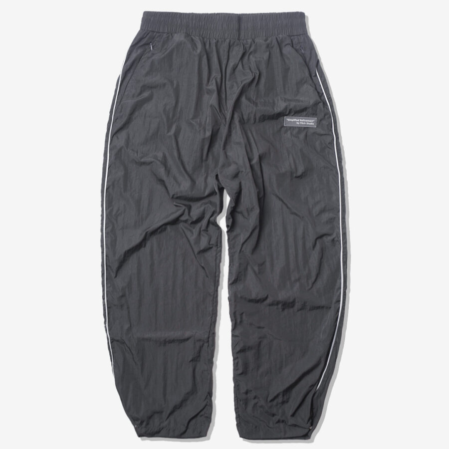 Fitch Studio Nylon Crinkle Trackpants - Stone Grey