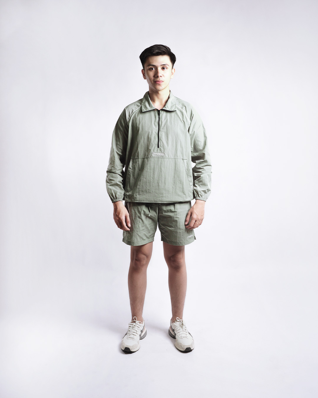Fitch Studio Celana Pendek Nylon Crinkle V.1 | Sage Green - Image 2