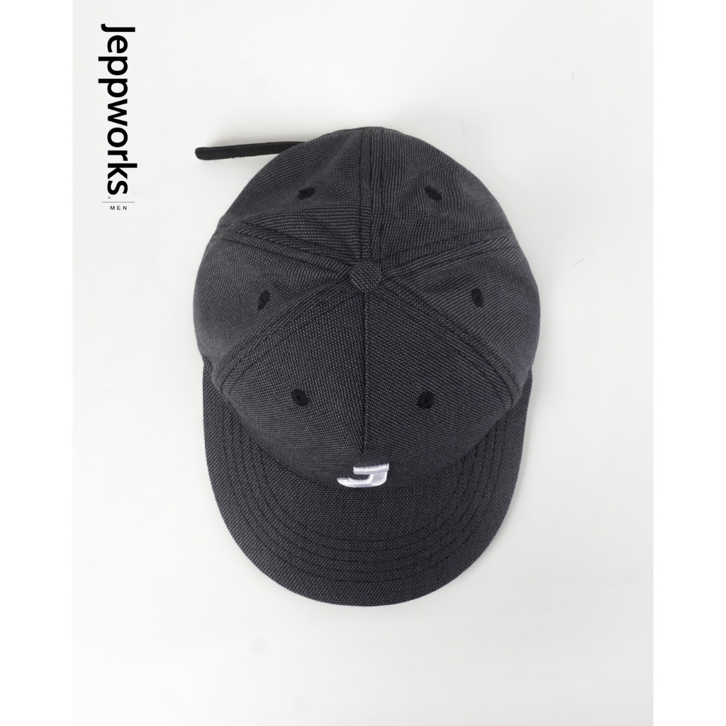 Jeppworks Box Wool Cap Embroidery - Navy - Image 3