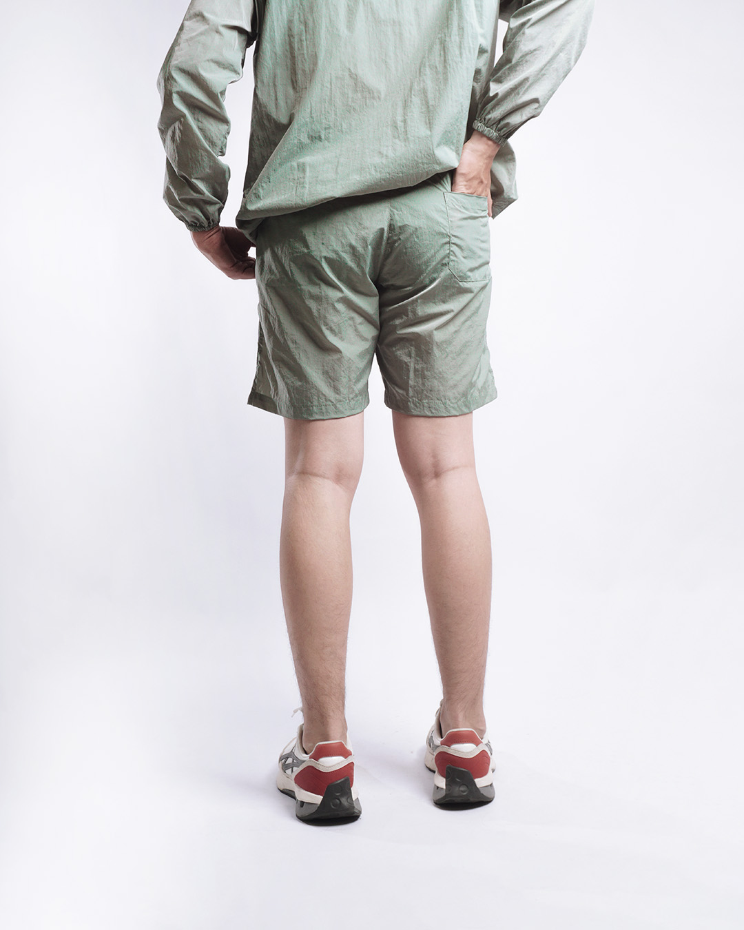 Fitch Studio Celana Pendek Nylon Crinkle V.1 | Sage Green - Image 6