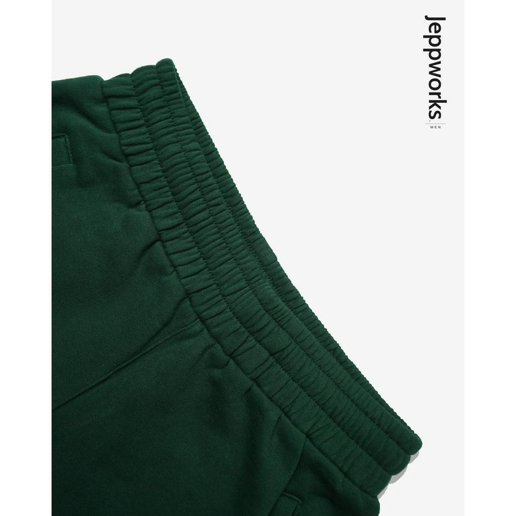 Jeppworks Celana Pendek Comfy Fleece Hijau Botol - Image 6