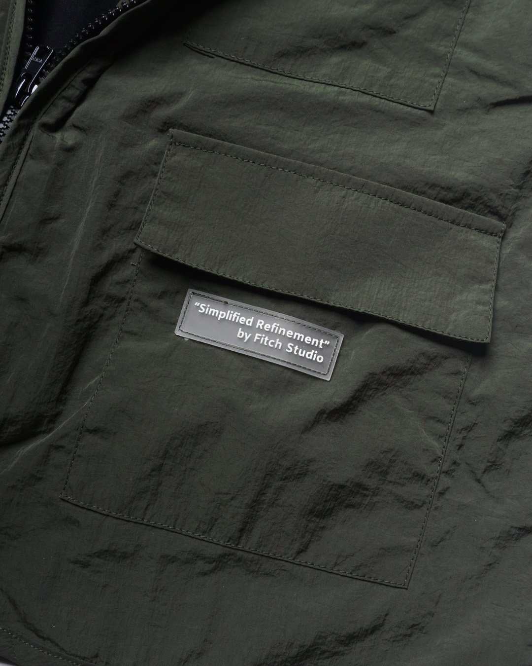 FITCH STUDIO | Crinkle Utility Vest V.1 | Army - Image 5