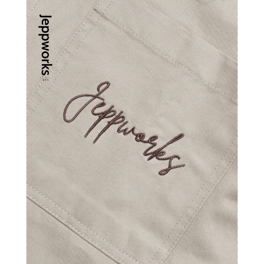 Jeppworks Motion Dual Zip Work Jacket Boxy - Cream - Image 5
