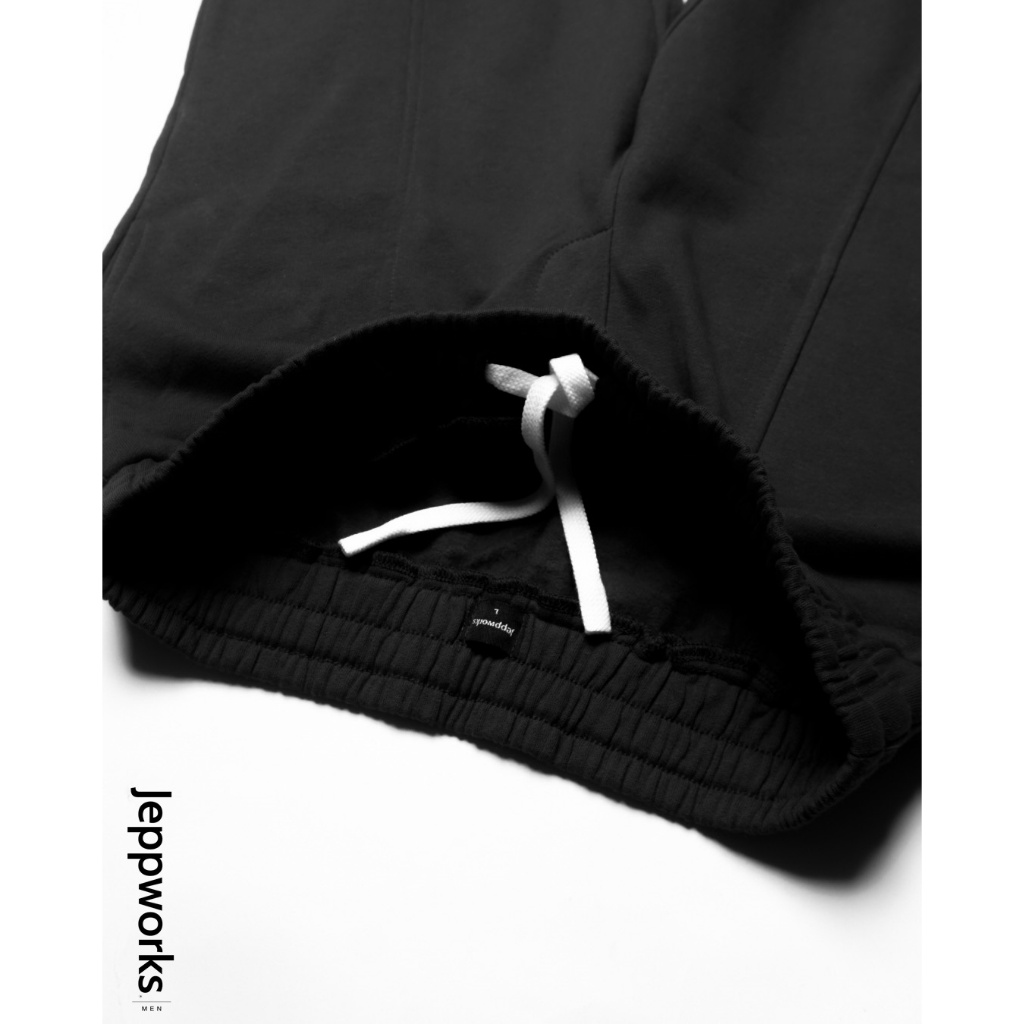 Jeppworks Comfy Baggy Pants Halfzip Embroidery - Black - Image 6