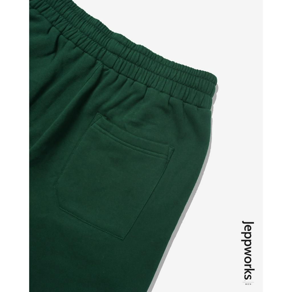 Jeppworks Celana Pendek Comfy Fleece Hijau Botol - Image 4