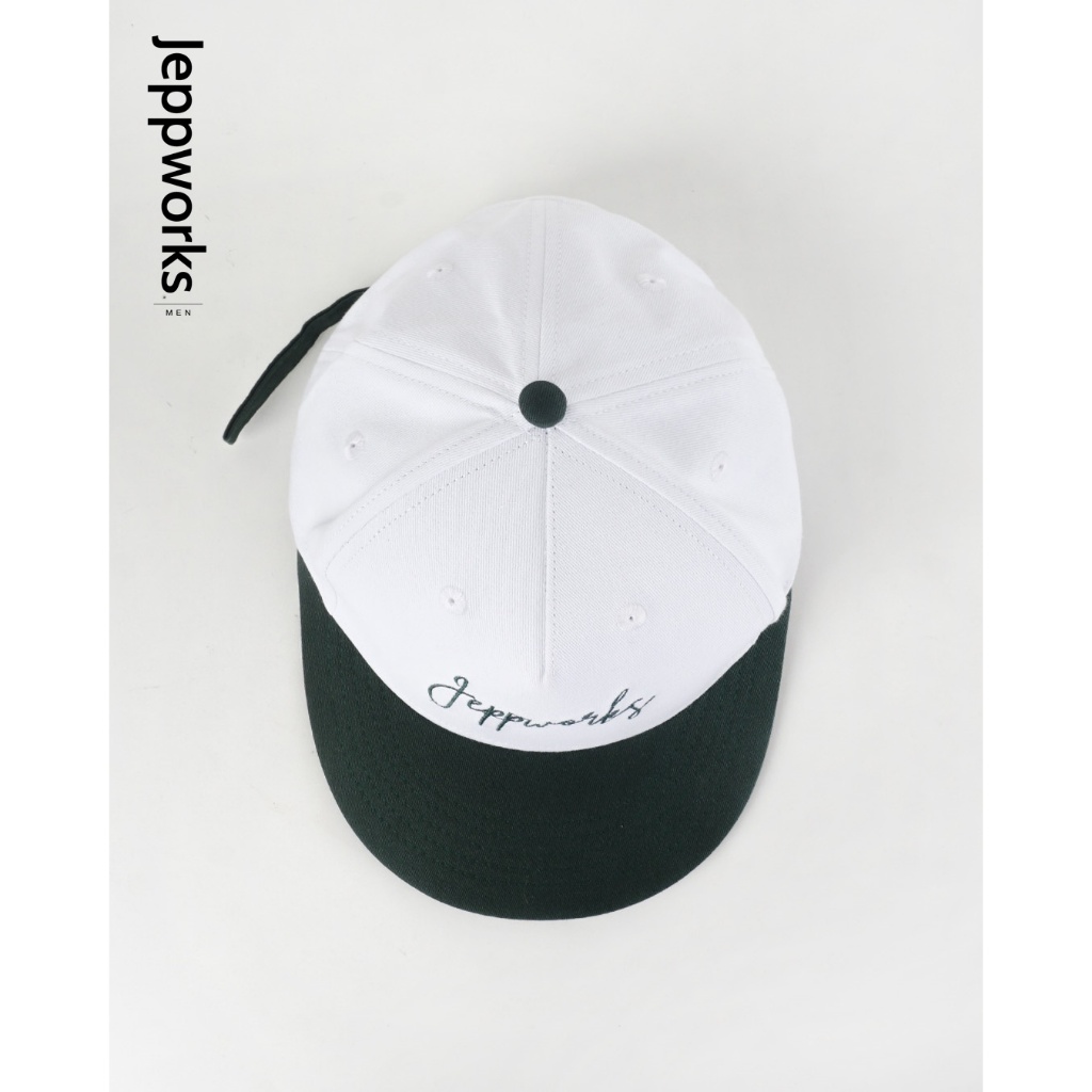 Jeppworks Box Cap Embroidery - White Green - Image 3