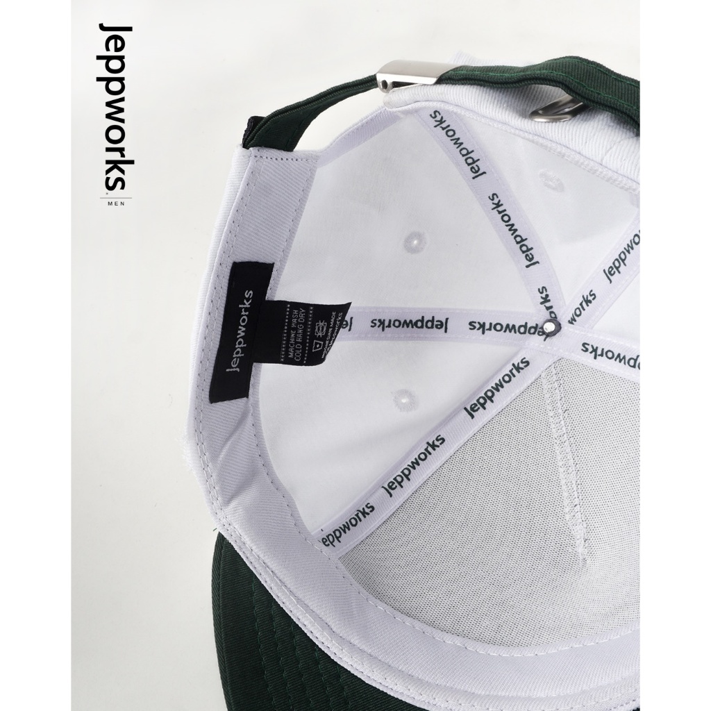 Jeppworks Box Cap Embroidery - White Green - Image 5