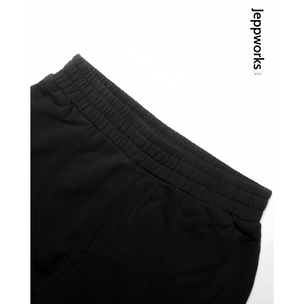 Jeppworks Comfy Baggy Pants Halfzip Embroidery - Black - Image 2