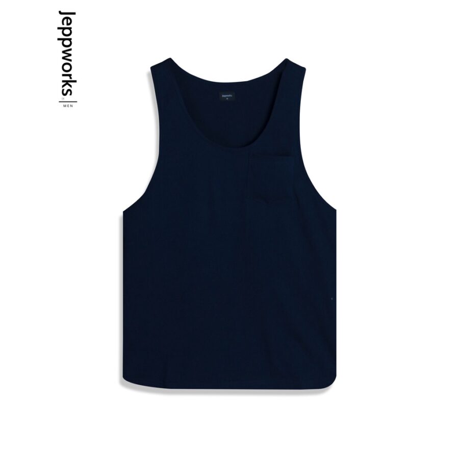 Jeppworks Jersey Sleeveless Tee Singlet Navy