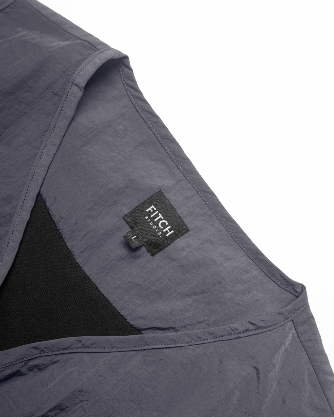 FITCH STUDIO | Crinkle Utility Vest V.1 | Stone Grey - Image 5