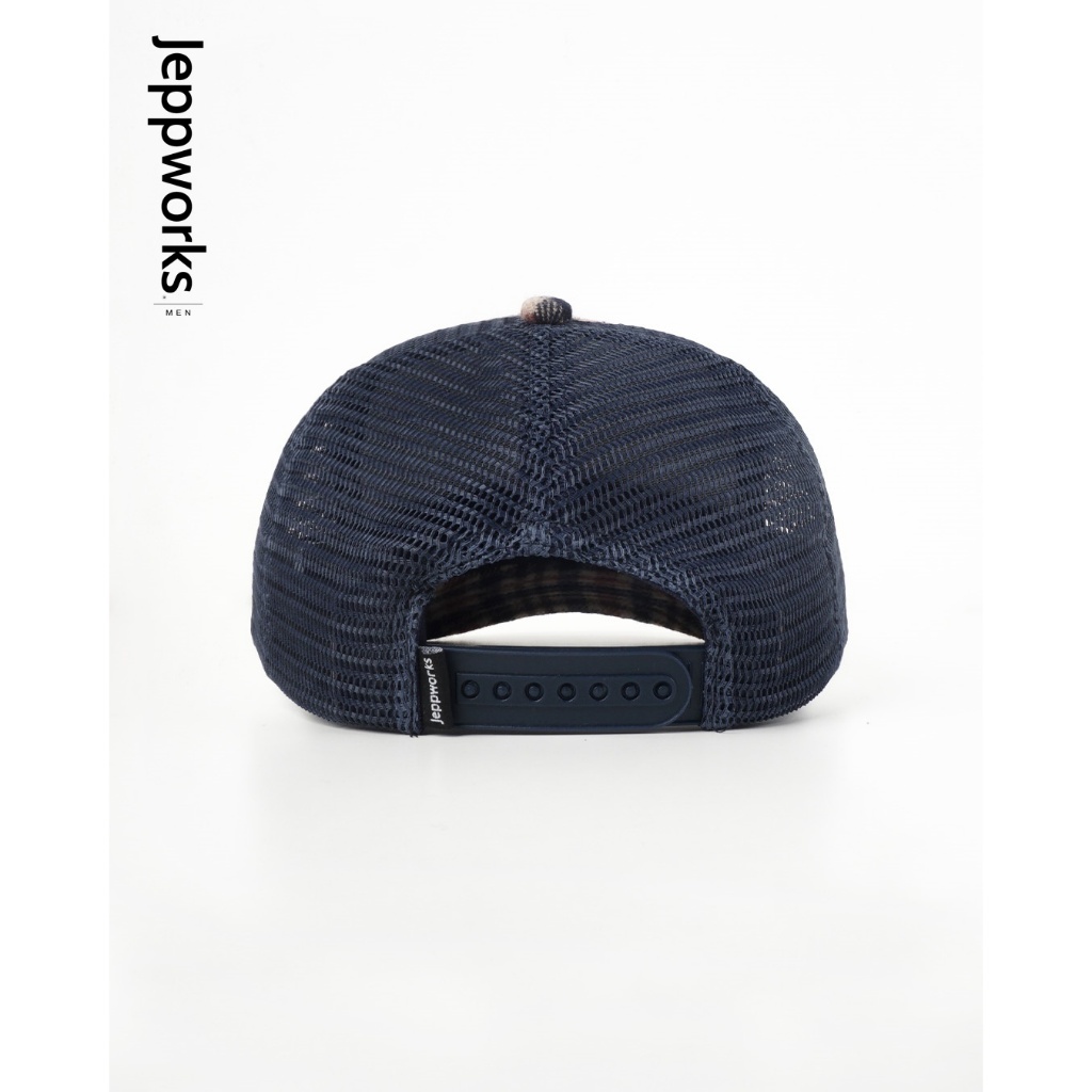 Jeppworks Wool Flannel Trucker Hat - Navy - Image 4