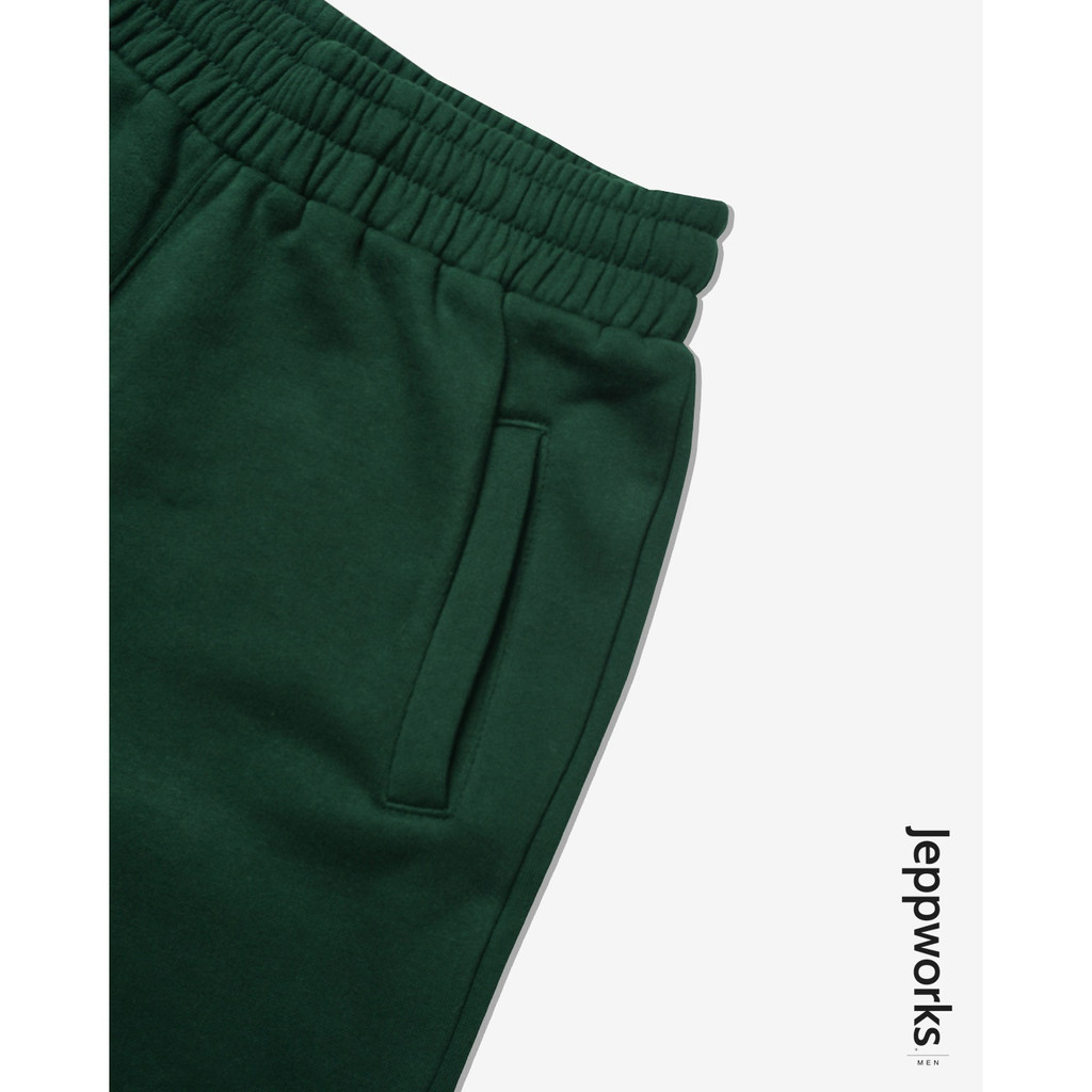 Jeppworks Celana Pendek Comfy Fleece Hijau Botol - Image 3