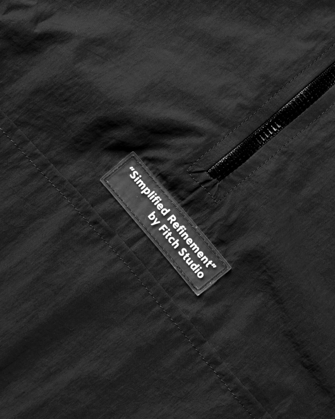 FITCH STUDIO | Anorak Jacket Crinkle | Black - Image 4
