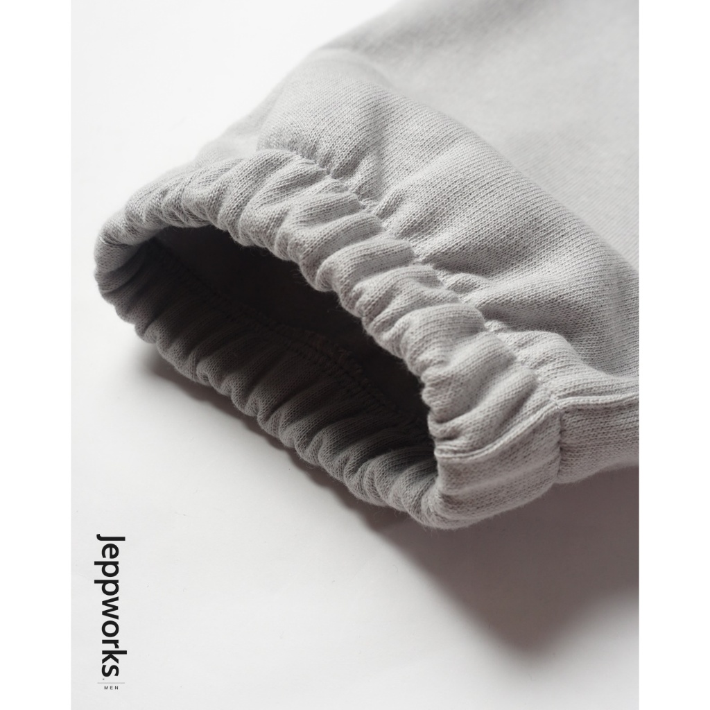 Jeppworks Celana Panjang Jogger Polos - Silver Grey - Image 8