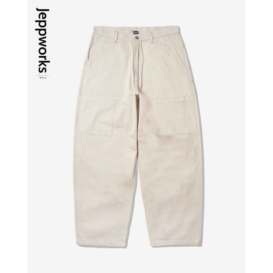 Jeppworks Pocket Knee Barrel Pants - Cream