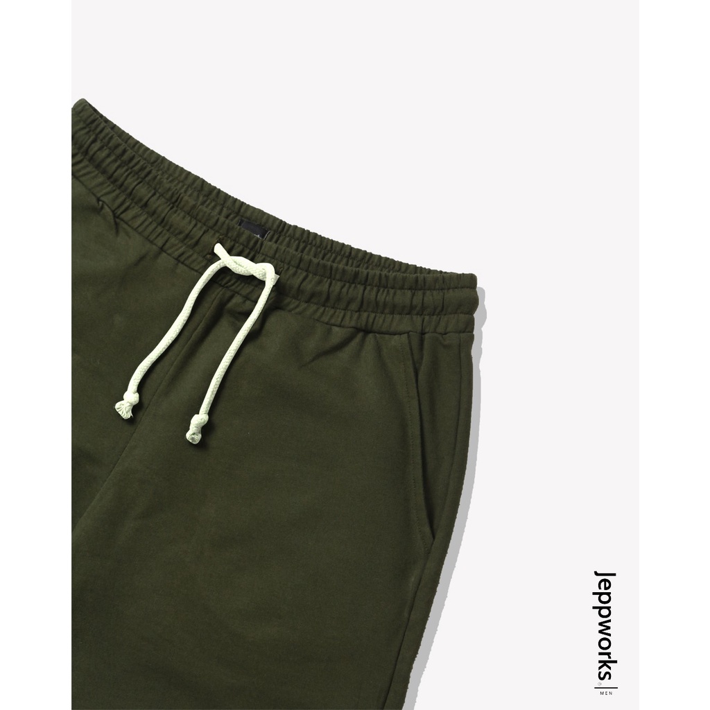 Jeppworks Celana Pendek Terry Army Green - Image 4