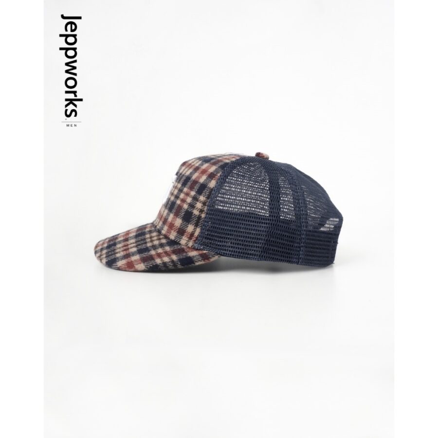 Jeppworks Wool Flannel Trucker Hat - Navy
