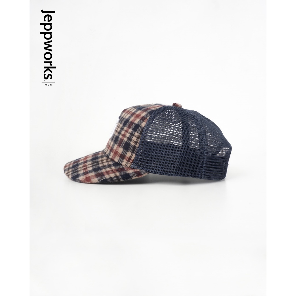 Jeppworks Wool Flannel Trucker Hat - Navy