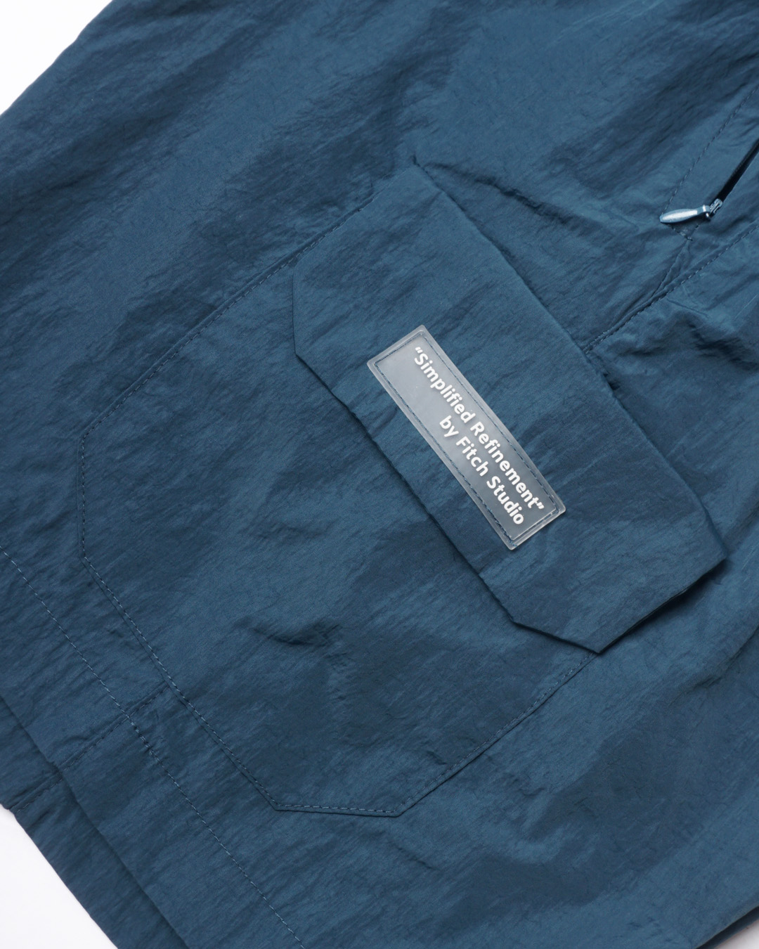 Fitch Studio Celana Pendek Cargo Nylon Crinkle V.1 | Steel Blue - Image 4