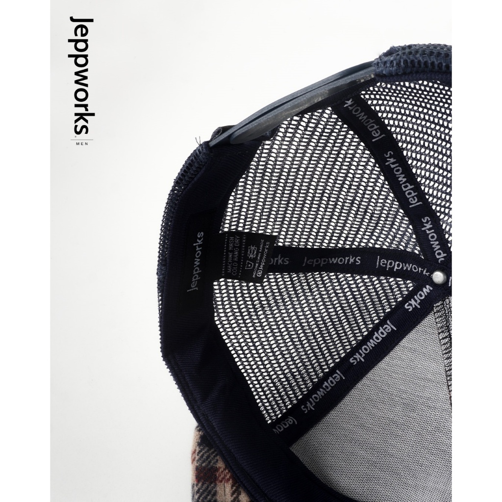 Jeppworks Wool Flannel Trucker Hat - Navy - Image 5