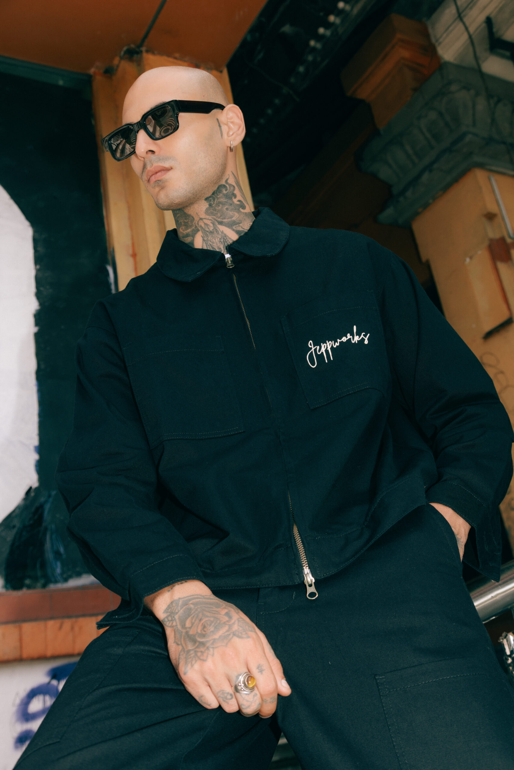 Jeppworks Motion Dual Zip Work Jacket Boxy - Black - Image 2