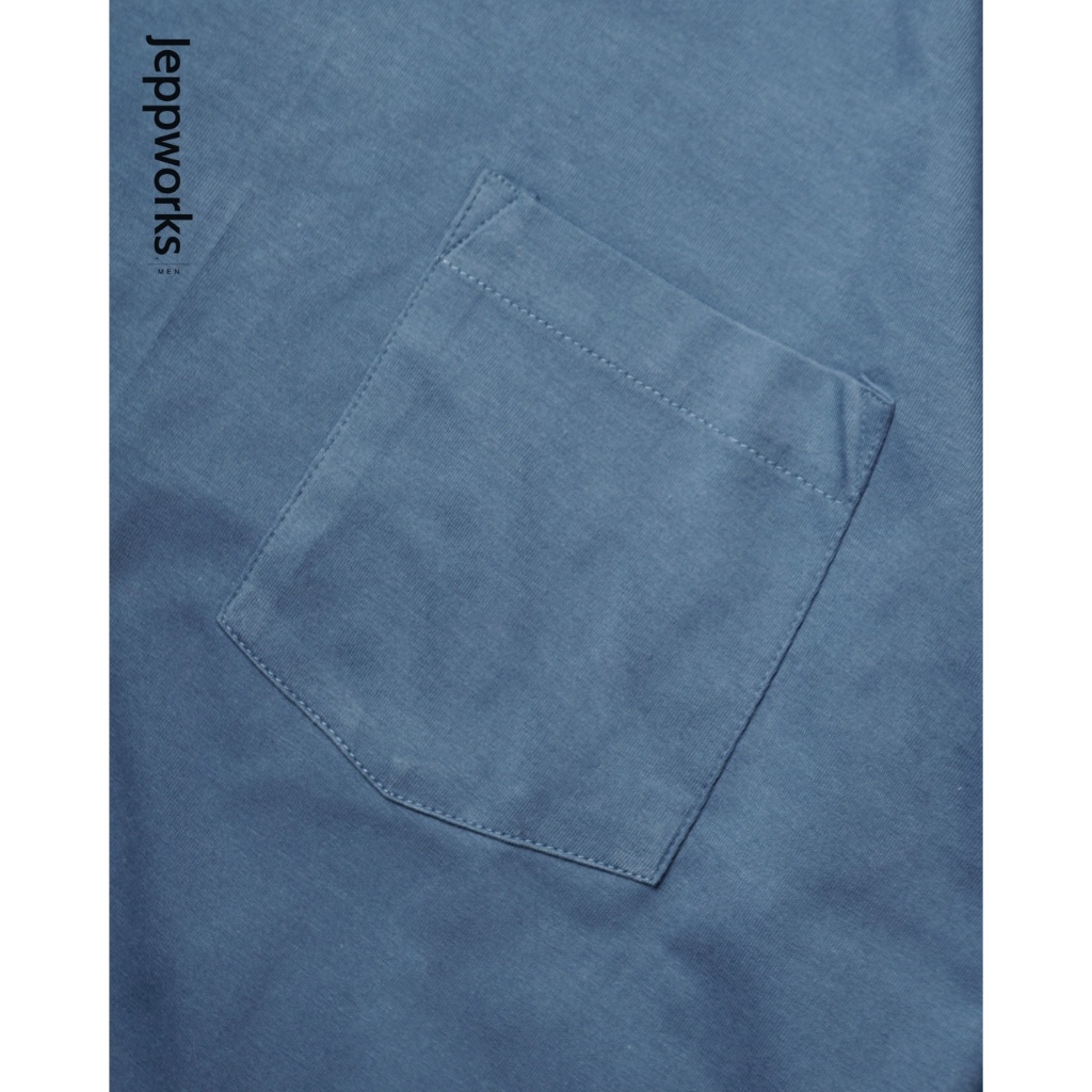 Jeppworks Oversize Pocket Tee - Steel Blue - Image 4