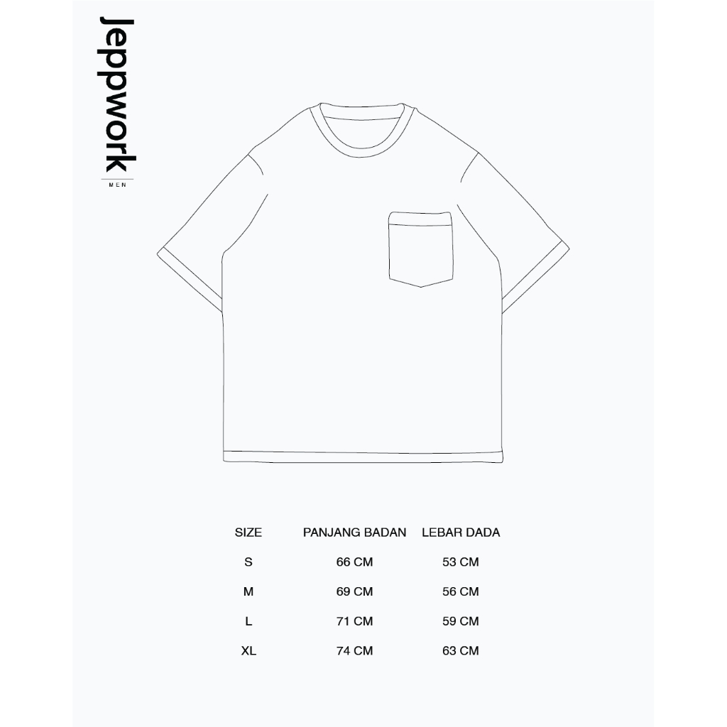 Jeppworks Oversize Pocket Tee - Steel Blue - Image 7