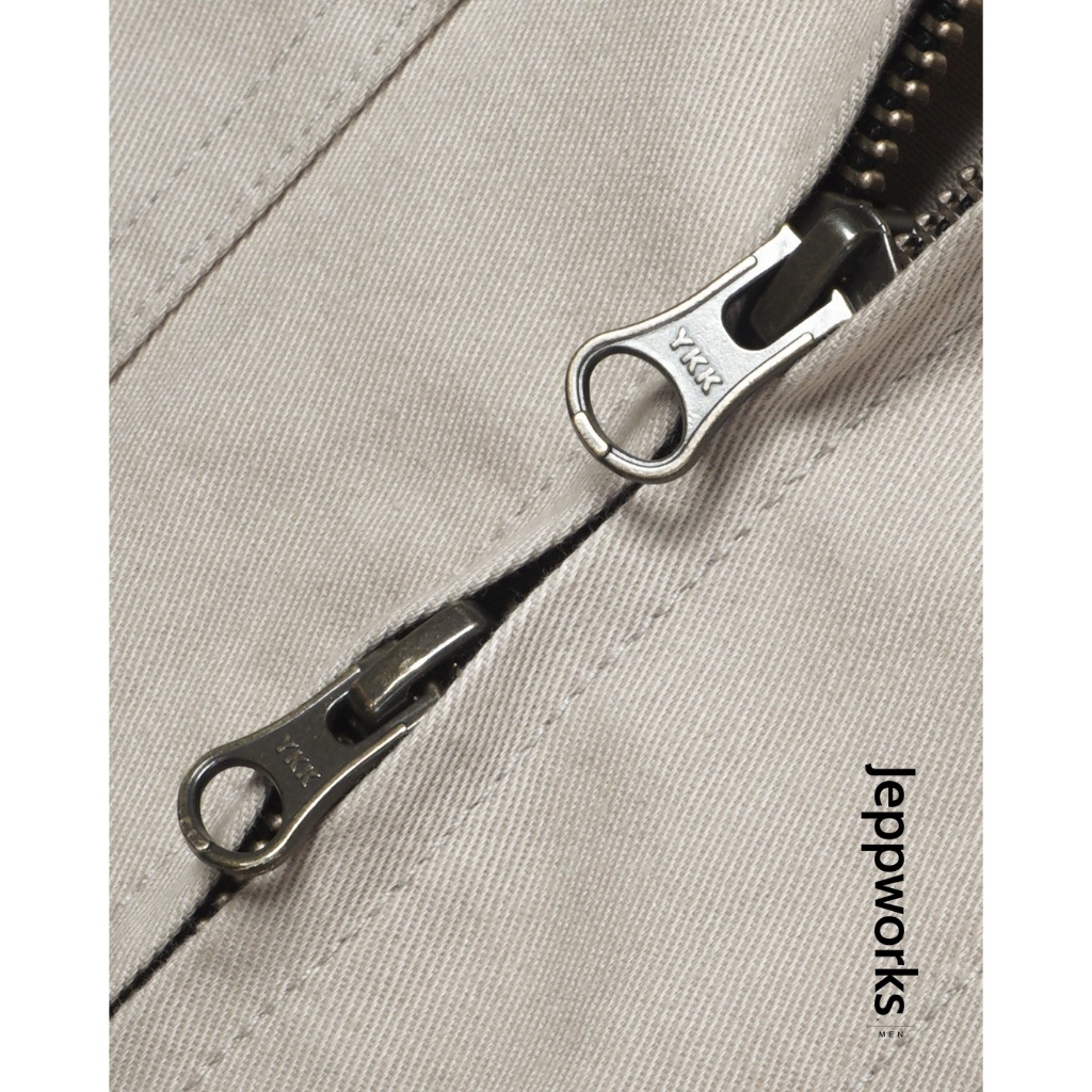Jeppworks Motion Dual Zip Work Jacket Boxy - Cream - Image 4