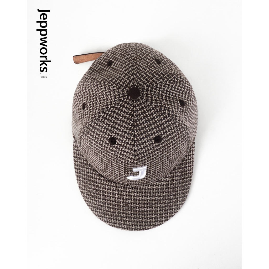 Jeppworks Box Wool Cap Embroidery - Brown - Image 4