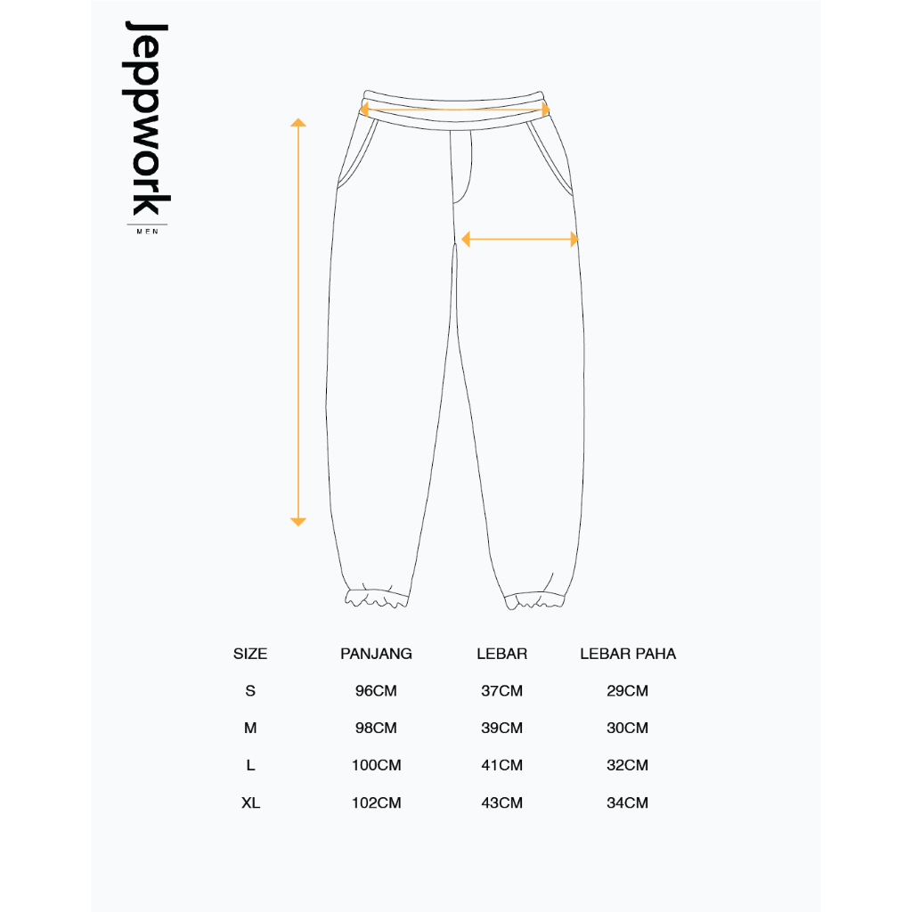 Jeppworks Celana Panjang Jogger Polos - Silver Grey - Image 9