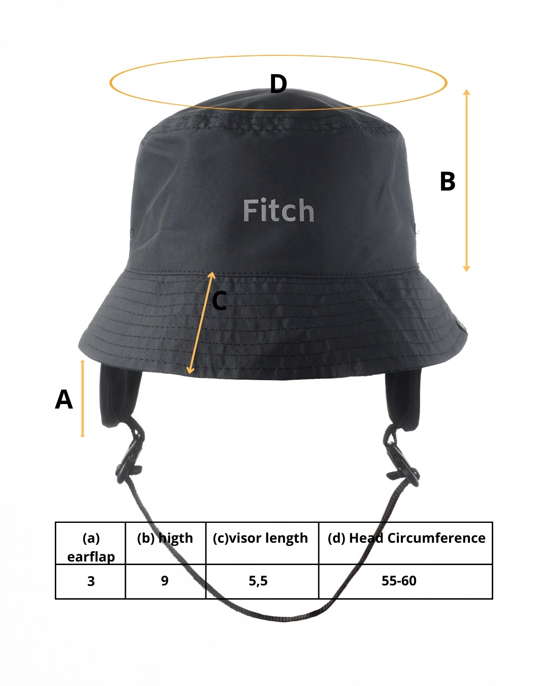 Fitch Studio Bucket Hat - Black - Image 7