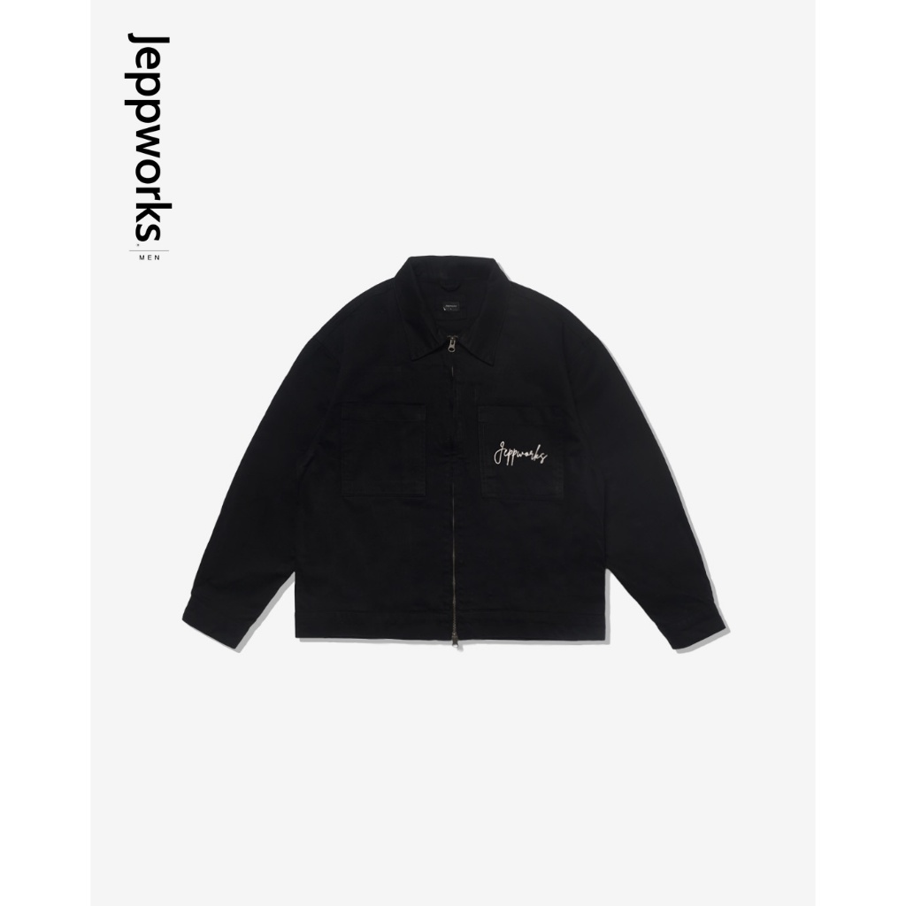 Jeppworks Motion Dual Zip Work Jacket Boxy - Black
