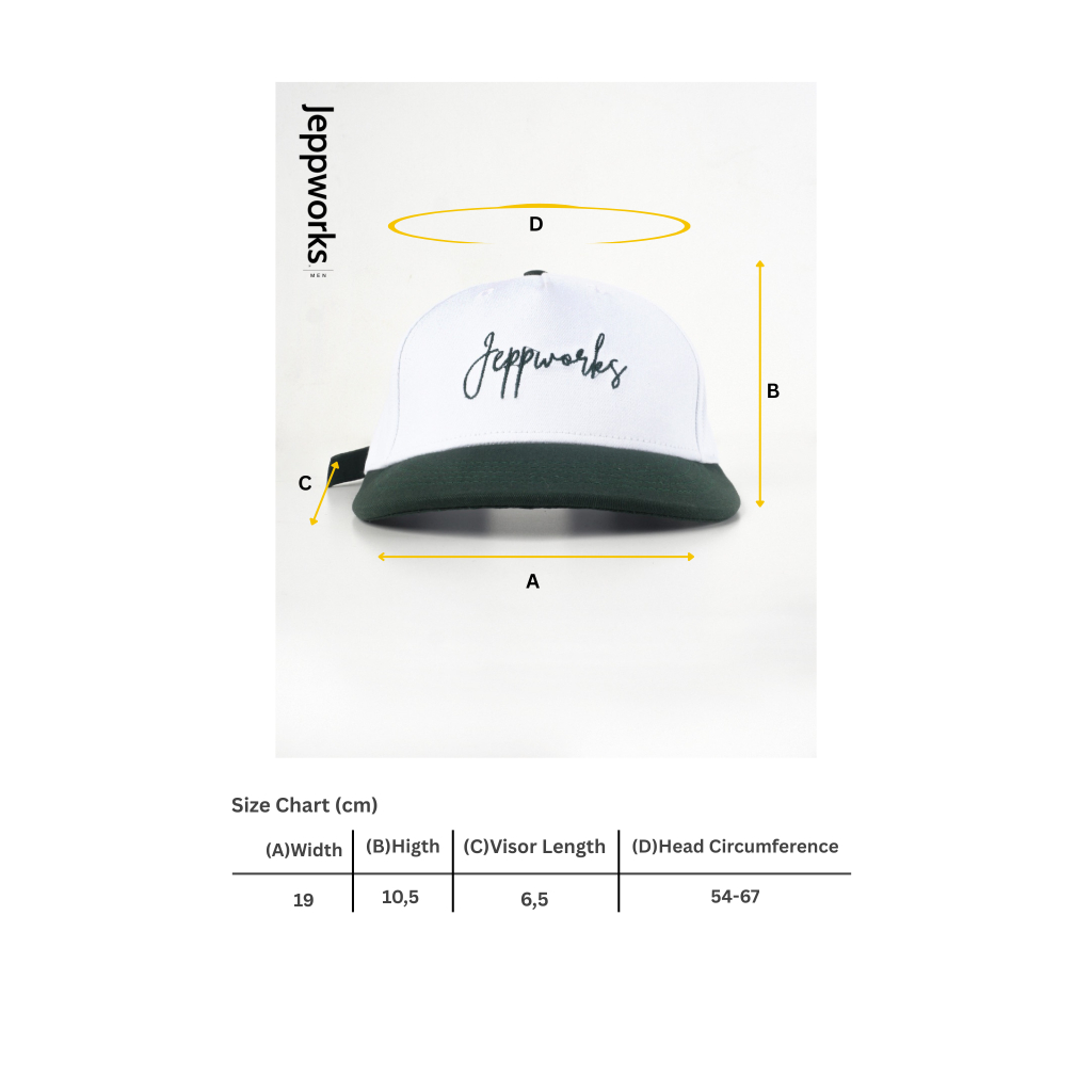 Jeppworks Box Cap Embroidery - White Green - Image 6