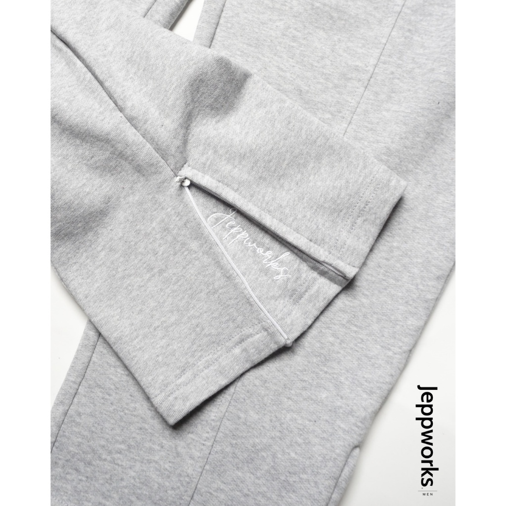 Jeppworks Comfy Baggy Pants Halfzip Embroidery - Misty - Image 6