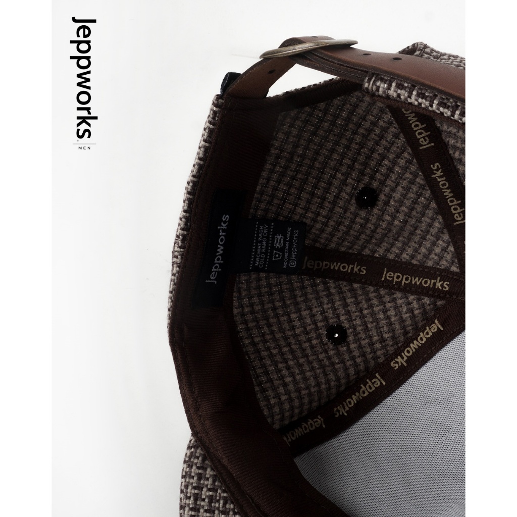 Jeppworks Box Wool Cap Embroidery - Brown - Image 5