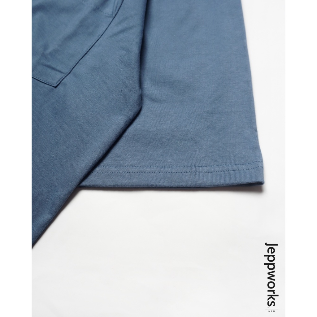 Jeppworks Oversize Pocket Tee - Steel Blue - Image 5
