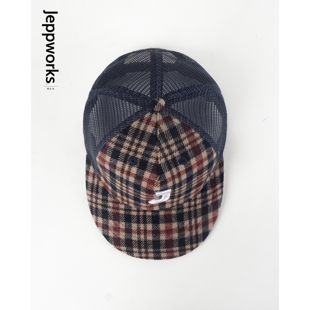 Jeppworks Wool Flannel Trucker Hat - Navy - Image 3