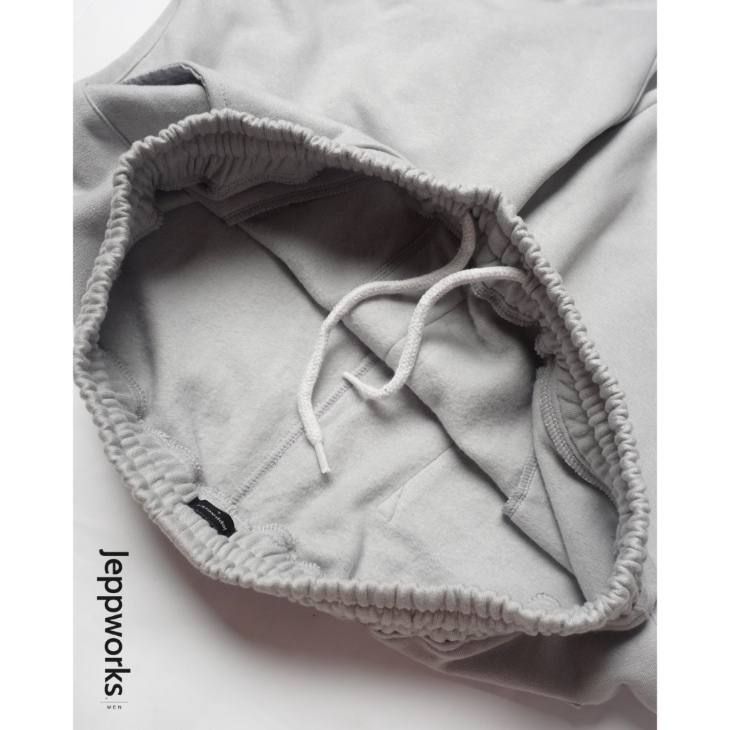 Jeppworks Celana Panjang Jogger Polos - Silver Grey - Image 7