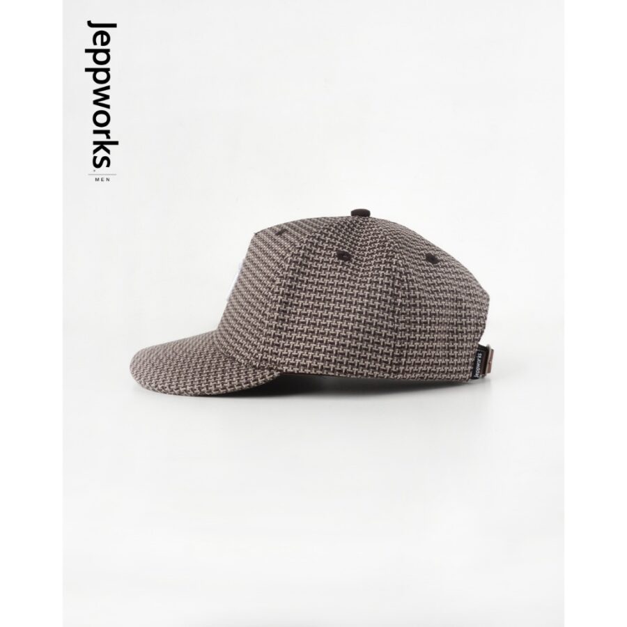 Jeppworks Box Wool Cap Embroidery - Brown